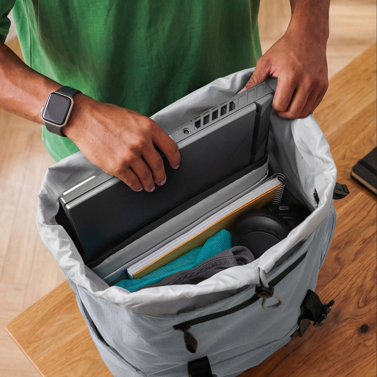 VintPack-TA1 Liteway Laptop Sırt Çantası 22L – Gri
