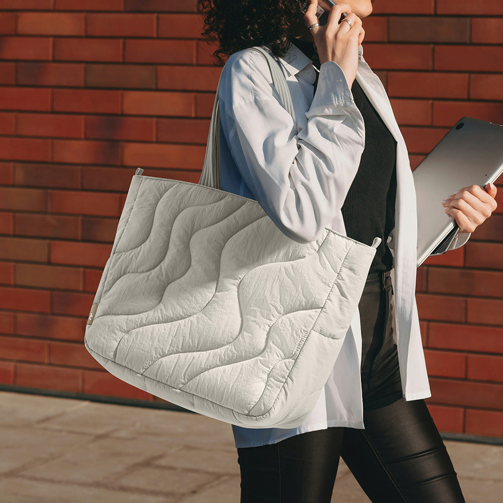 Terra-T38 Laptop Tote Çanta 13.5L – Kar Beyazı