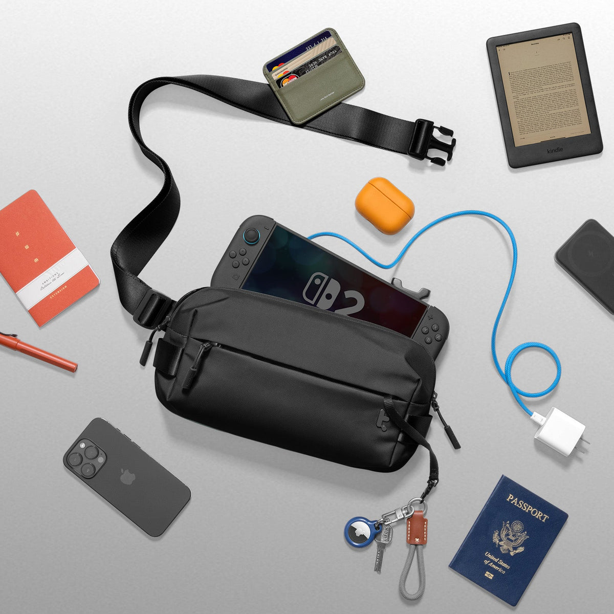 Explorer-T21 Sling Çanta 4L – Siyah