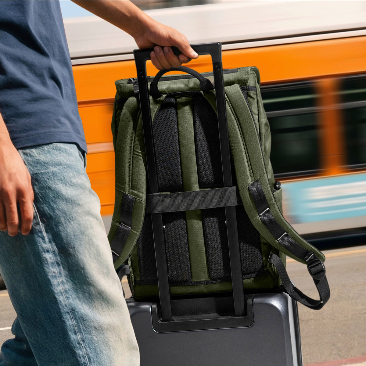 VintPack-TA1 Liteway Laptop Sırt Çantası 22L – Yeşil