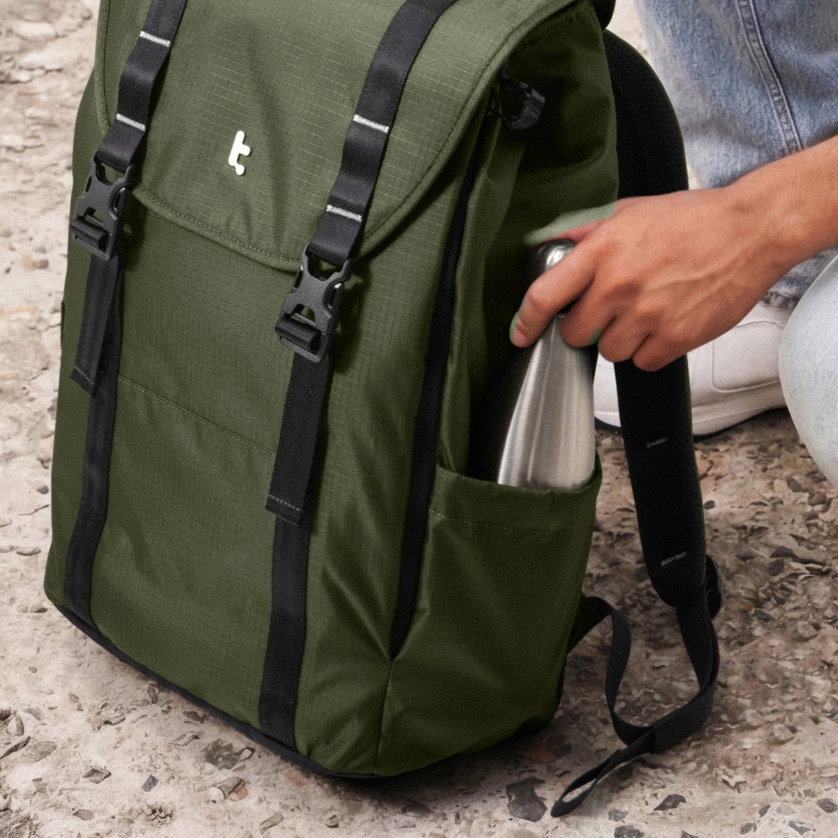 VintPack-TA1 Liteway Laptop Sırt Çantası 22L – Yeşil