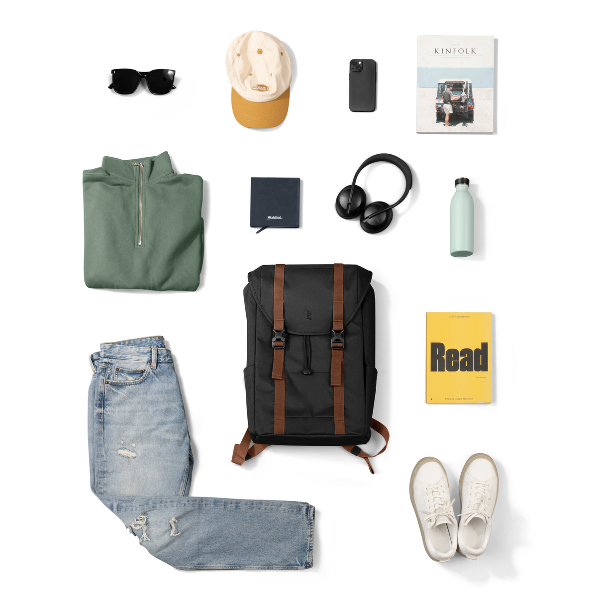VintPack-TA1 Laptop Sırt Çantası – Siyah