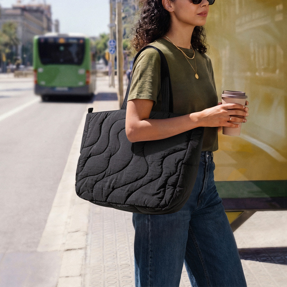 Terra-T38 Laptop Tote Çanta 13.5L – Lav Siyahı
