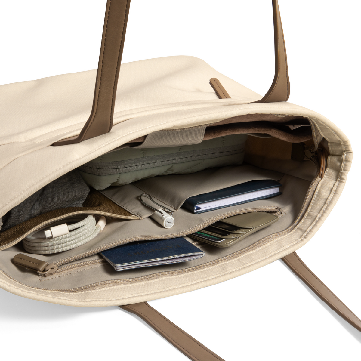 Versatile-T23 Laptop Tote Çanta 12.5L – Haki Bej