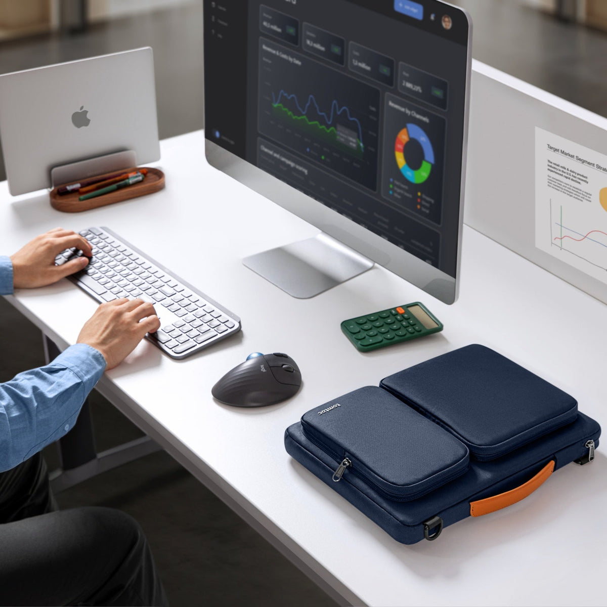 Defender-A42 Laptop Omuz Çantası #Renk_Lacivert