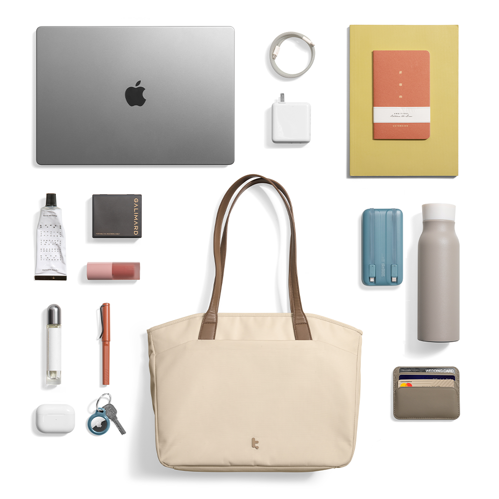 Versatile-T23 Laptop Tote Çanta 10L – Haki Bej