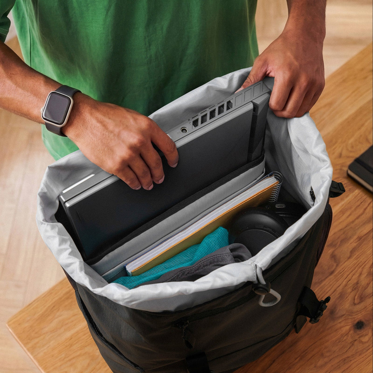 VintPack-TA1 Liteway Laptop Sırt Çantası 22L – Siyah