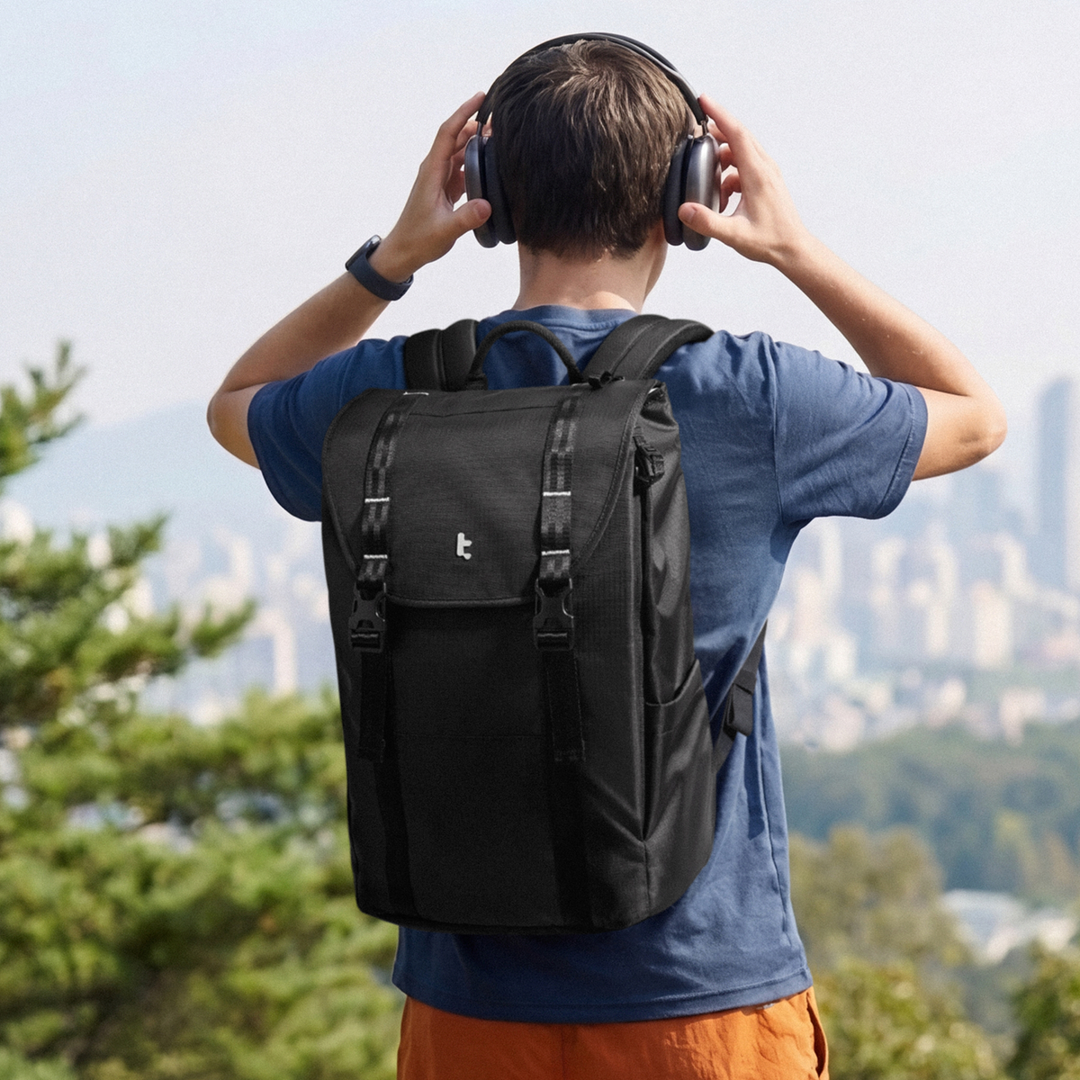 VintPack-TA1 Liteway Laptop Sırt Çantası 22L – Siyah