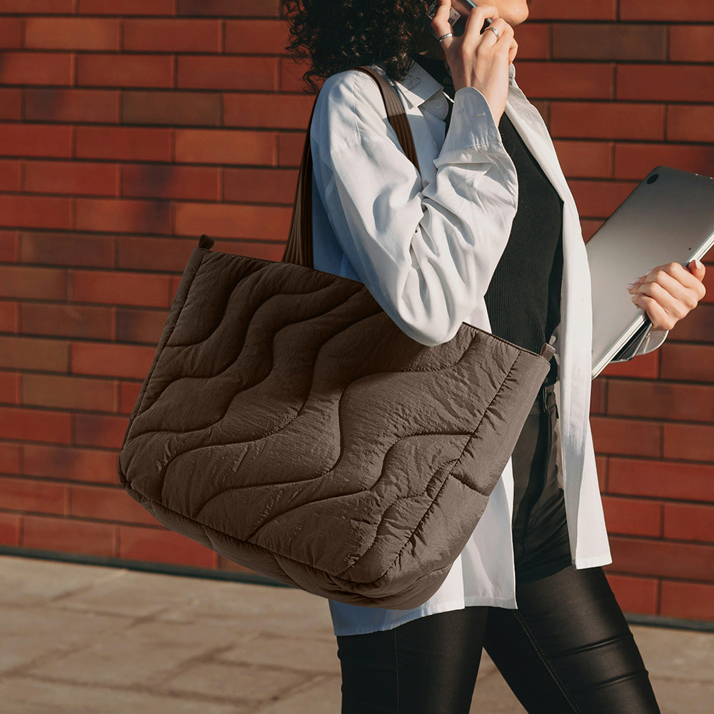 Terra-T38 Laptop Tote Çanta 10L – Toprak Kahvesi