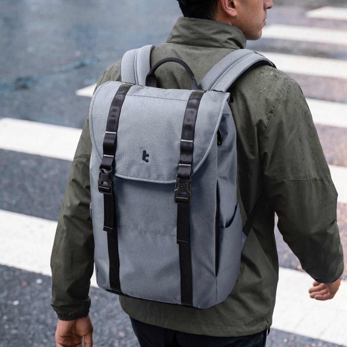 VintPack-TA1 Liteway Laptop Sırt Çantası 22L – Gri