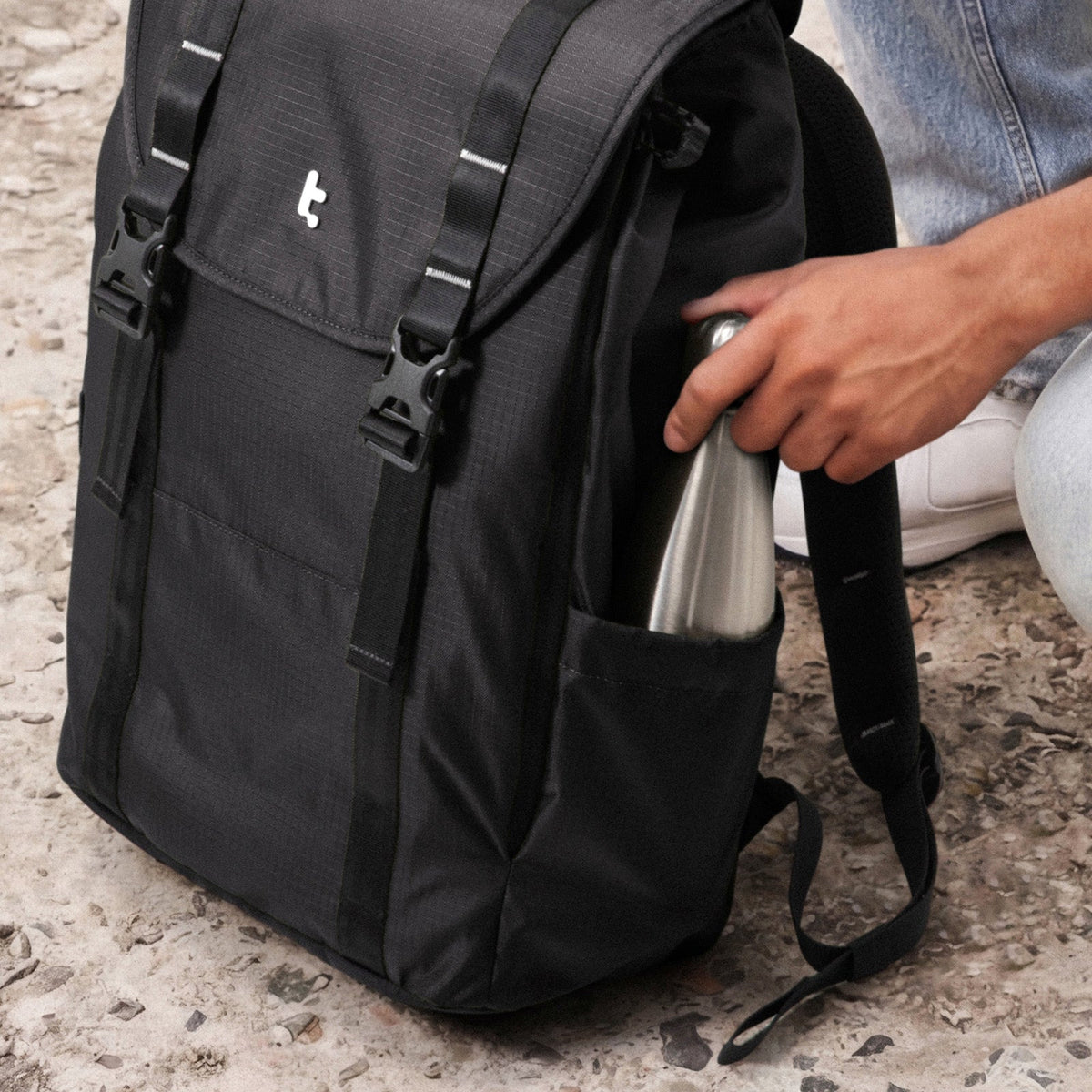 VintPack-TA1 Liteway Laptop Sırt Çantası 22L – Siyah