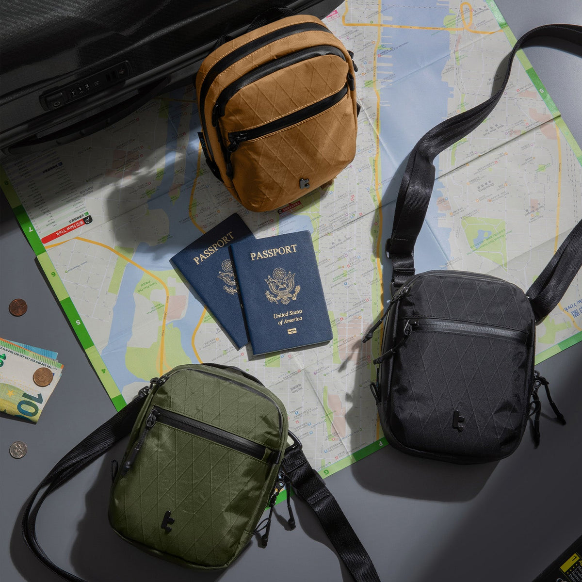 Aviator-T37 X-Pac Çapraz Askılı Çanta 1.3L – Kahverengi
