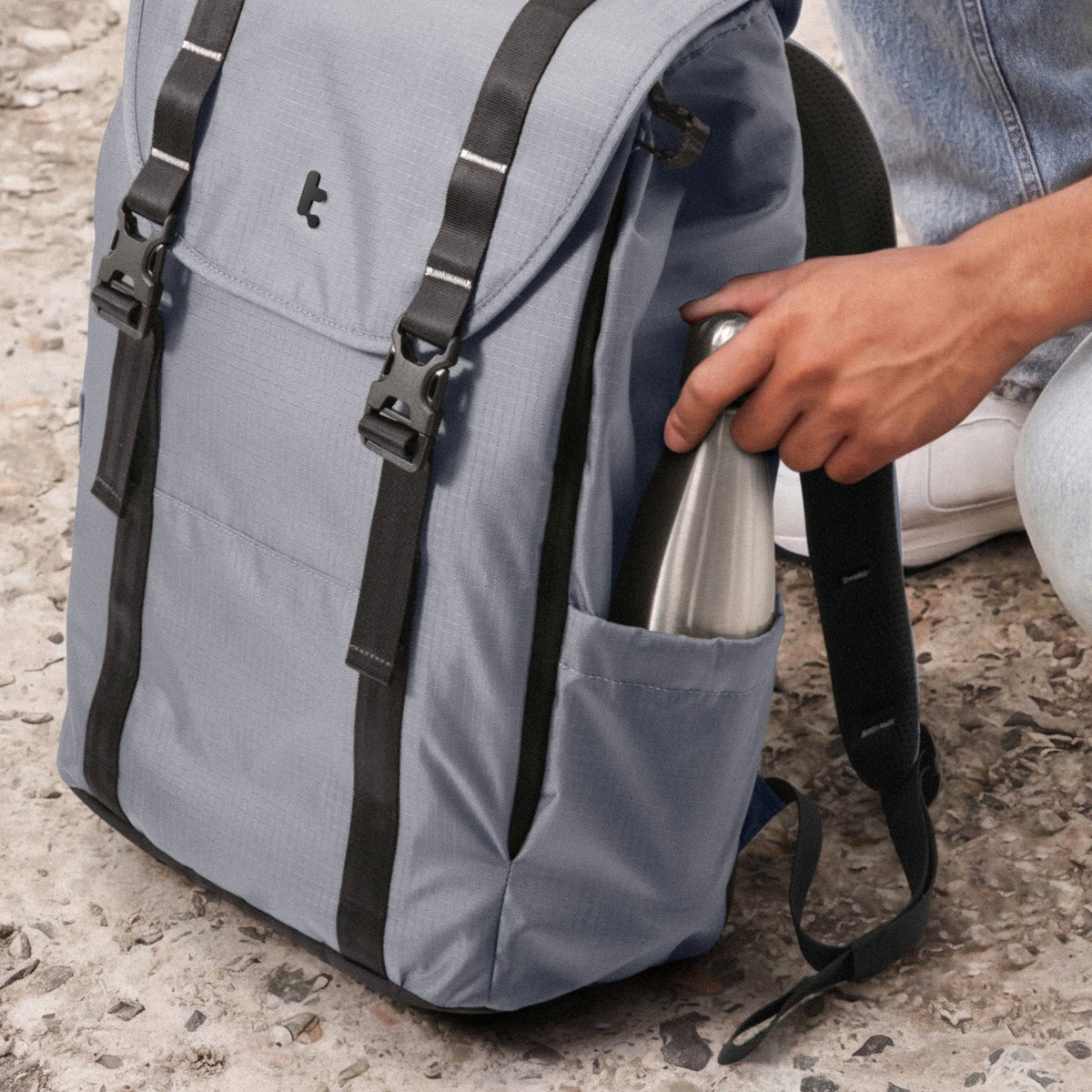VintPack-TA1 Liteway Laptop Sırt Çantası 22L – Gri
