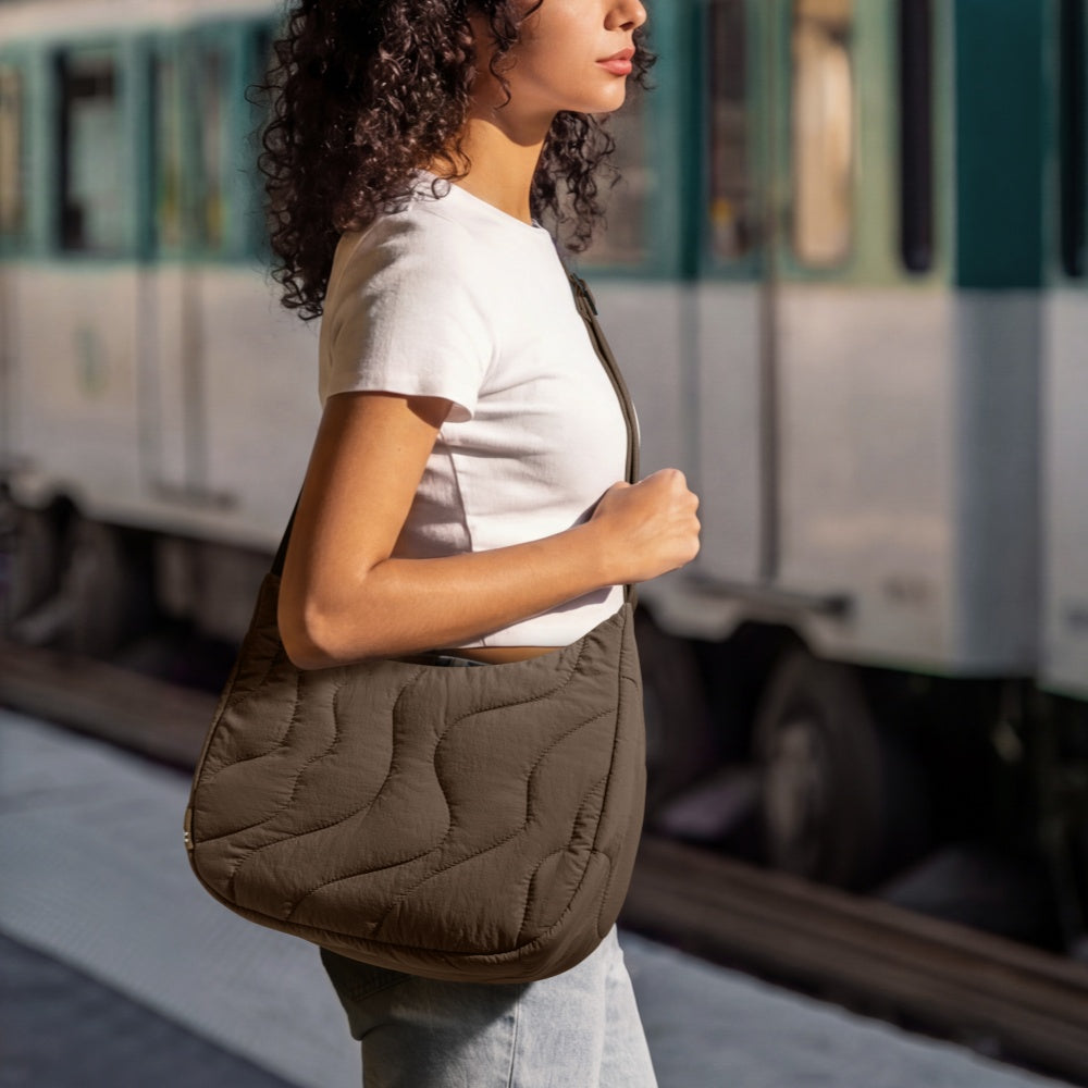 Terra-T34 Puffy Çapraz Askılı Çanta 9L – Karamel