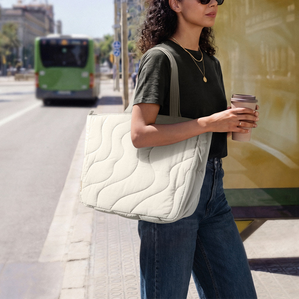 Terra-T38 Laptop Tote Çanta 10L – Kar Beyazı