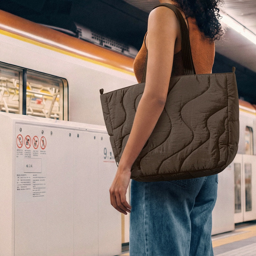 Terra-T38 Laptop Tote Çanta 10L – Toprak Kahvesi