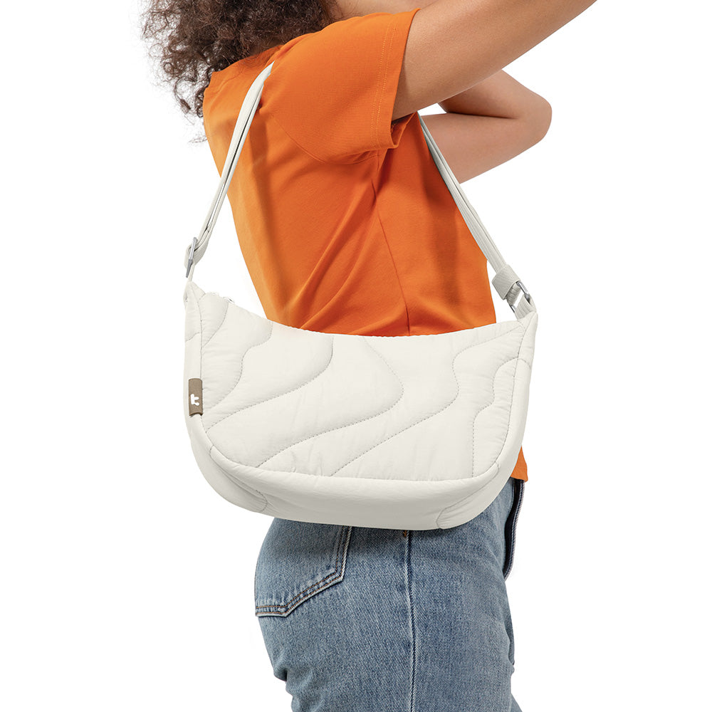 Terra-T34 Puffy Çapraz Askılı Çanta 3.5L – Kar Beyazı