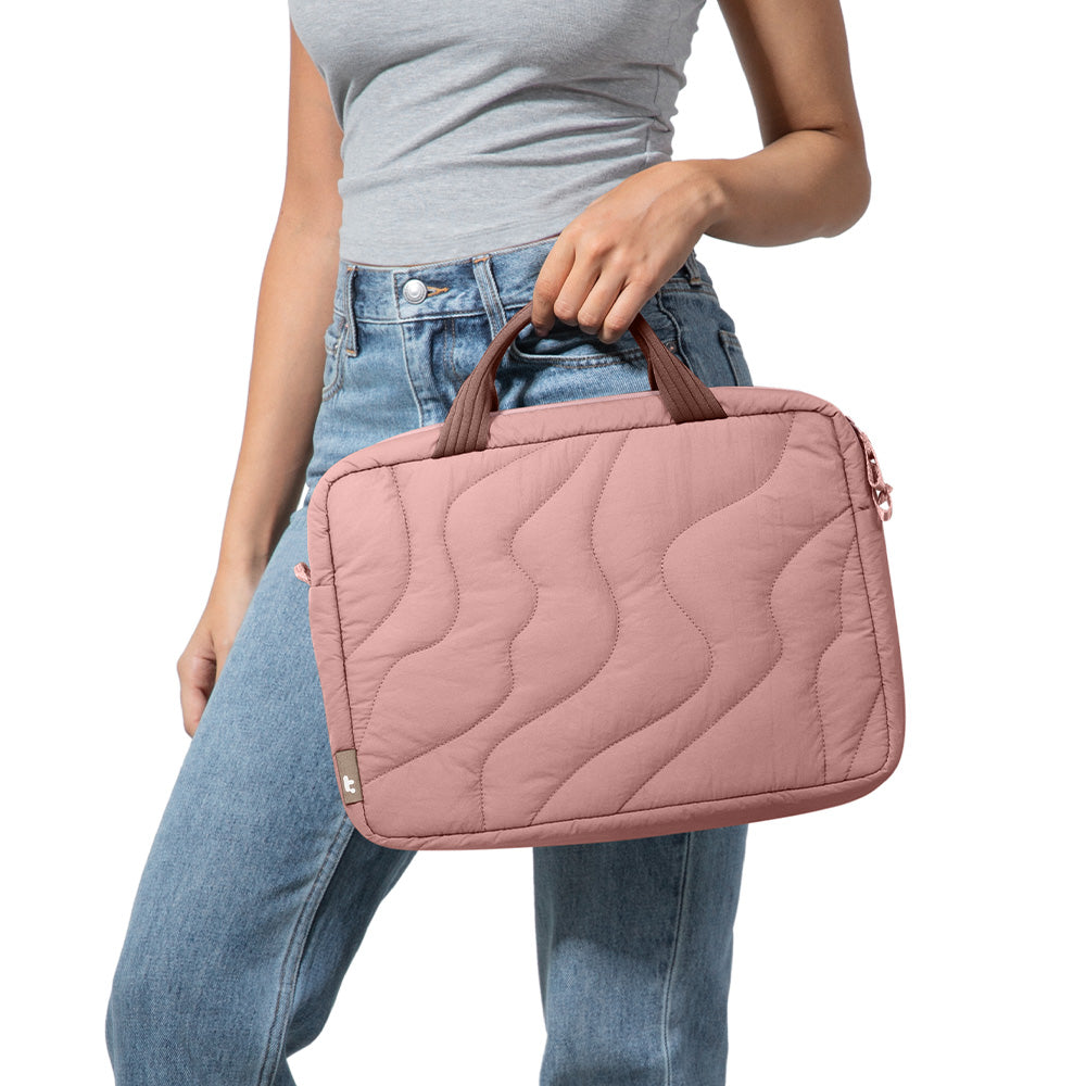 Terra-A28 Laptop Omuz Çantası – Pudra Pembe