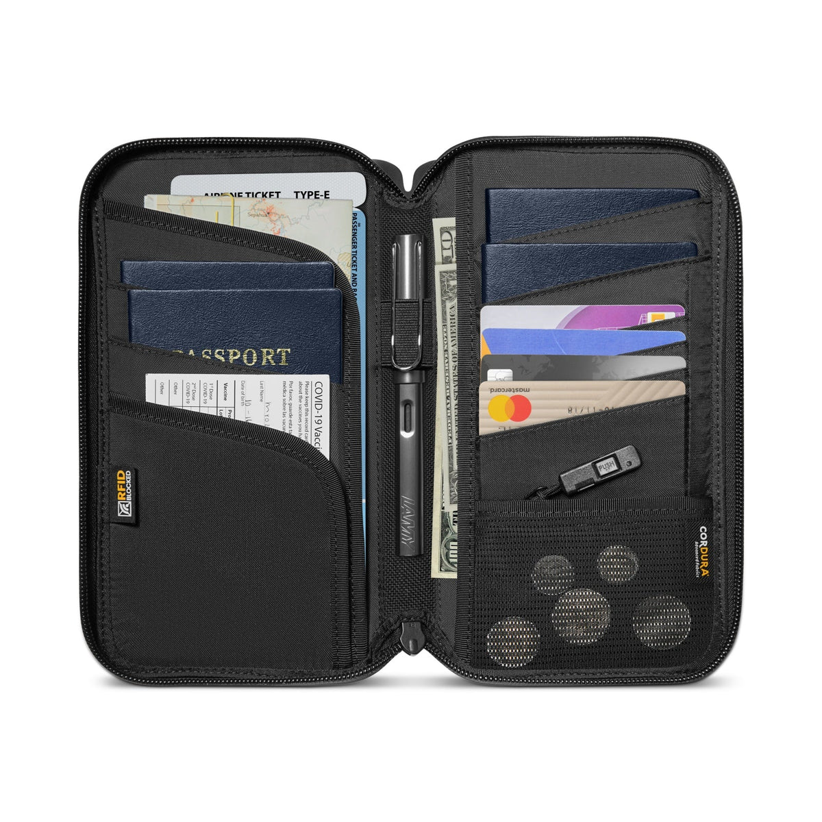 Navigator-T03 Pasaport Çantası – Siyah