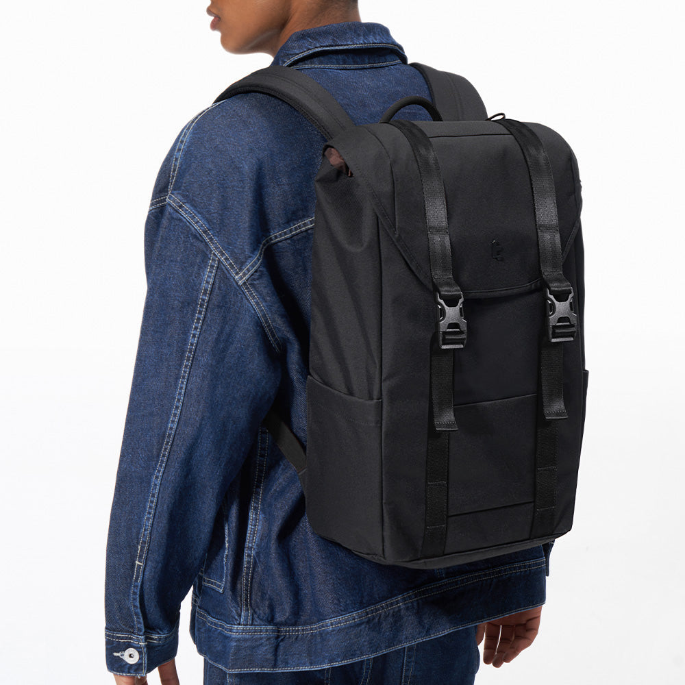 VintPack-TA1 Laptop Sırt Çantası – Koyu Siyah