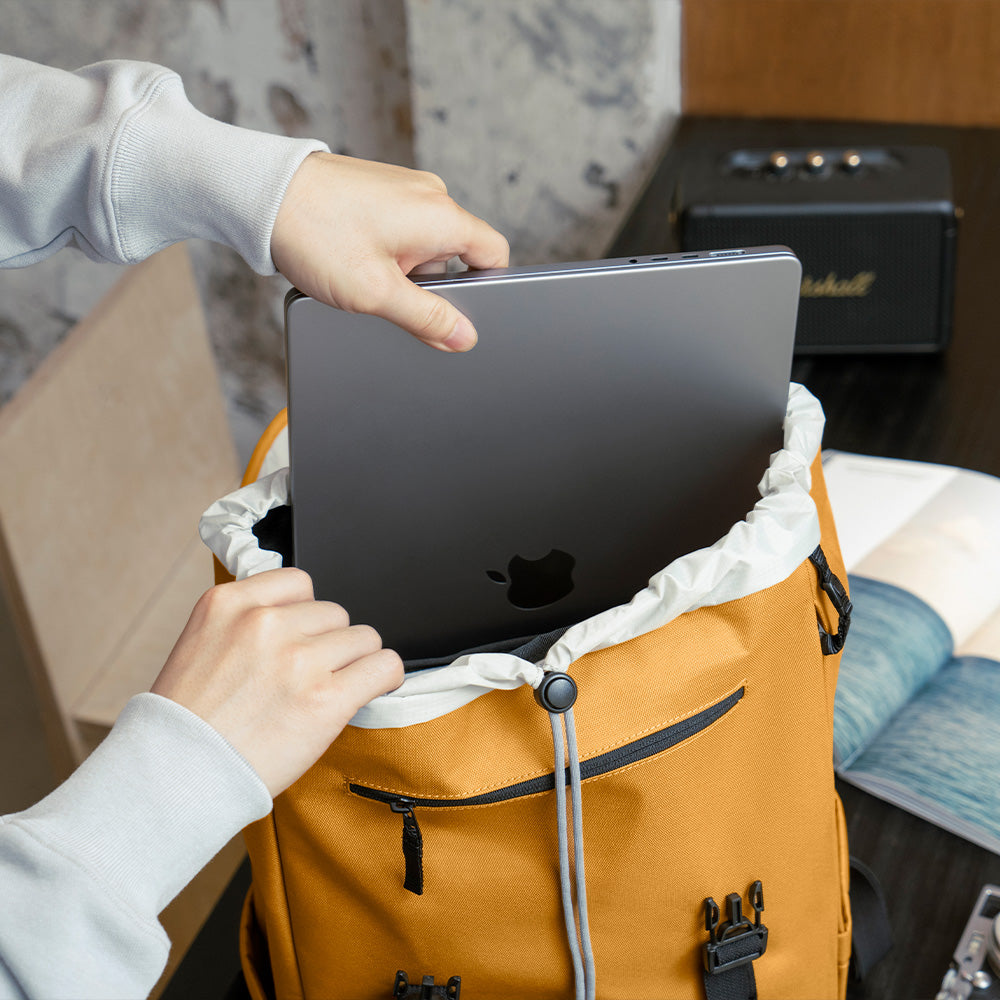 VintPack-TA1 Laptop Sırt Çantası – Sarı