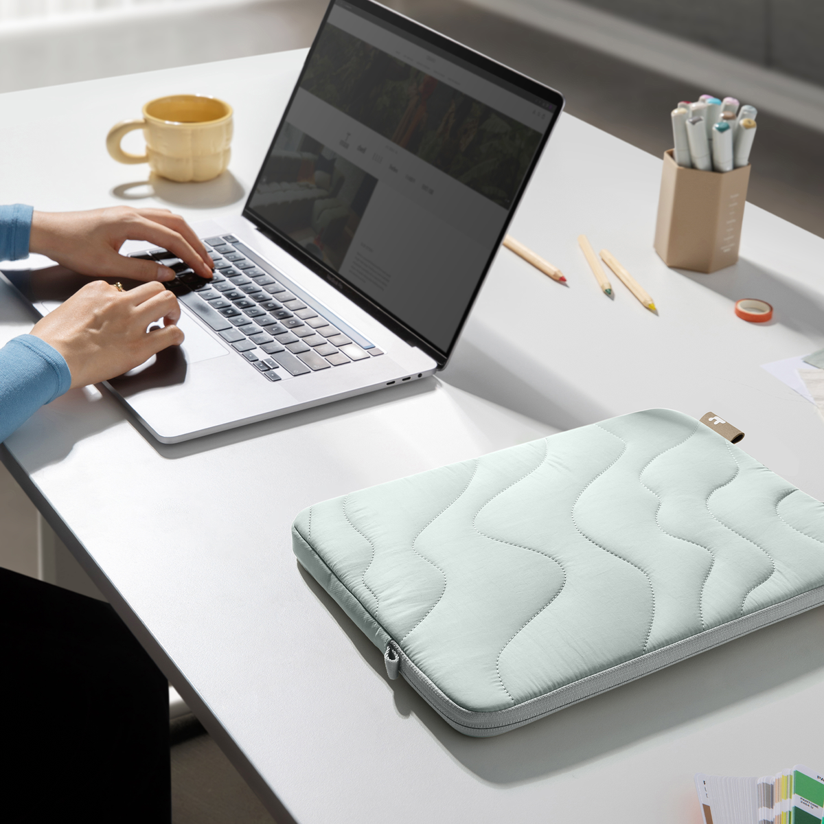 Terra-A27 Laptop Kılıfı #Renk_Sis Mavisi